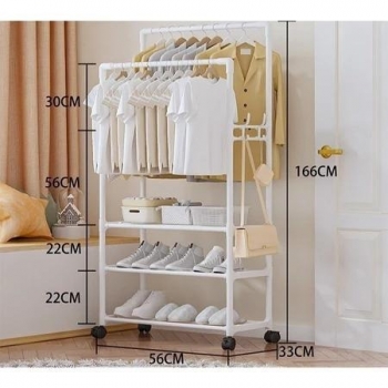 Multi-Tier+Clothes+Rack+with+Double+Hanging+Rods+and+3-Tier+Storage+Shelves+Freestanding+Garment+Organizer+with+Wheels%2CSpace-Saving+Wardrobe+Stand+for+Bedroom%2C+Entryway%2C+or+Laundry+Room